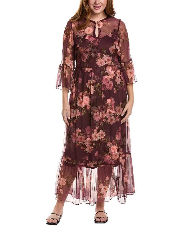 Chic Style Discounts Hot Styles Johnny Was Plus Winonna Silk Maxi Dress