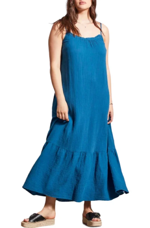 Budget-Friendly Fashion Update With Cottagecore Styles Frill Maxi Dress In Oceanside