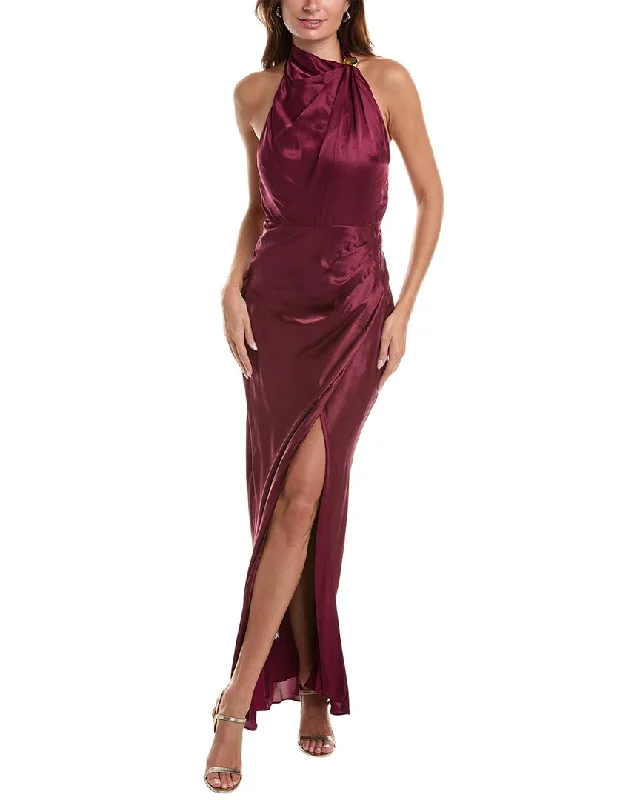 Fashion Forward Buy More, Save More Nicholas womens  Galilea Silk-Blend Maxi Dress, 10, Purple