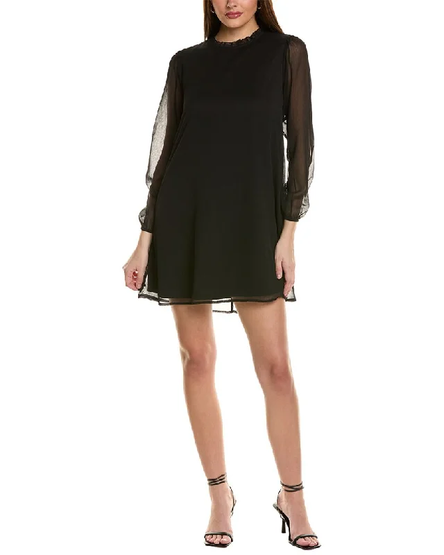 Laid-Back Fashion Offers Fashionista Favorites Tash + Sophie Ruffle Trim Chiffon Mini Dress