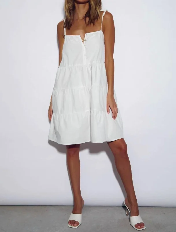 Huge Price Cut Casual Chic St. Tropez Mini Dress In White