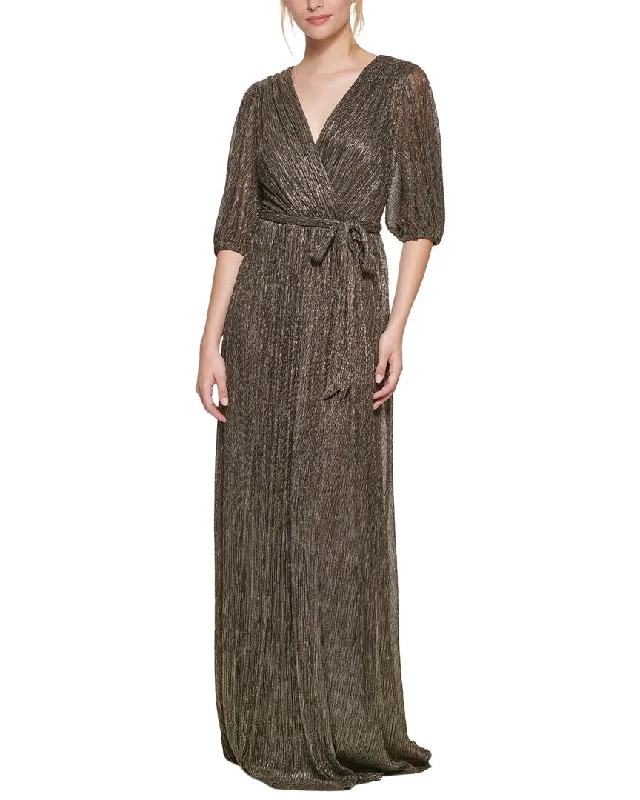 Street Chic Discounts Style Upgrade Eliza J Metallic Knit Maxi Dress