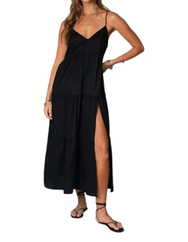 Classic Elegance Sales Mid - Week Surprise The Try Me Maxi Dress In Black