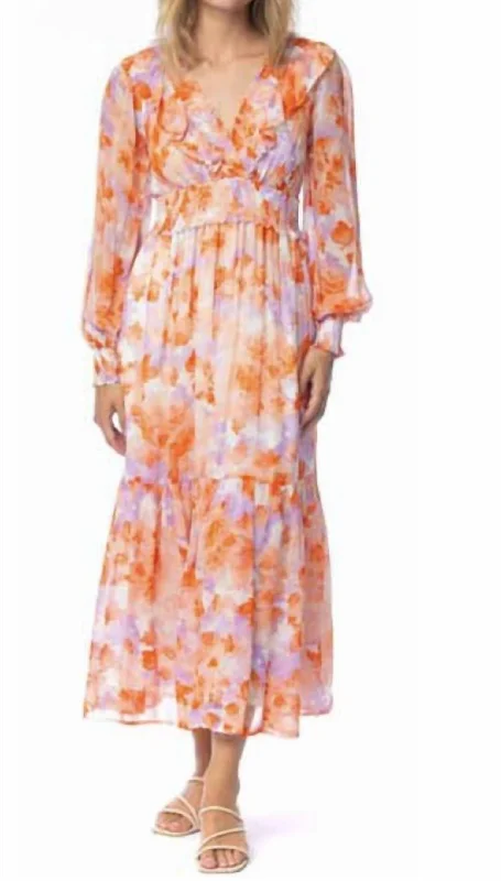 Crazy Price Slashing Spring Fashion Kinsley Maxi Dress In Marigold