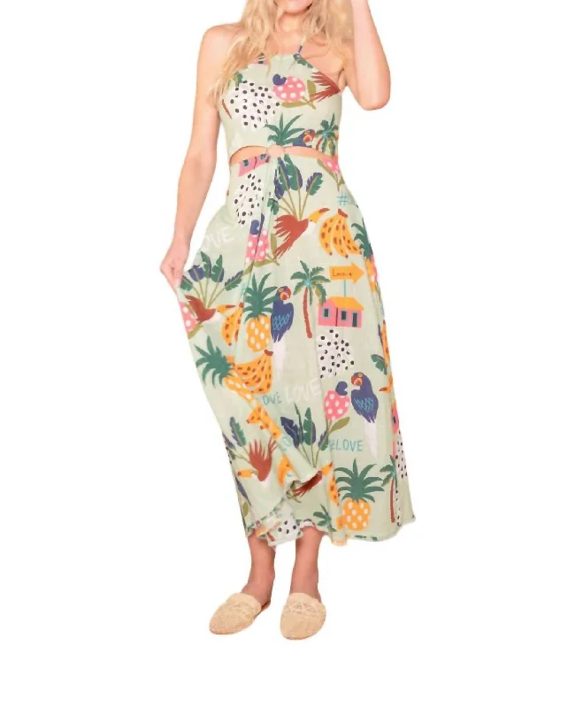 Sophisticated Fashion Chic Styles Amore Maxi Dress In Multi