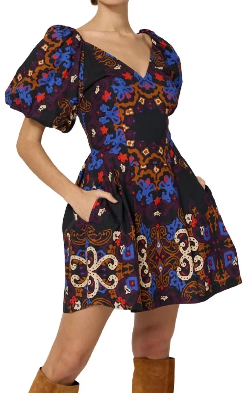 Premium Style Offers Spring Fashion Josette Mini Dress In Venezia Print