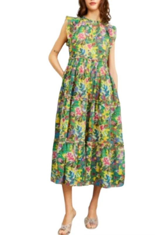 Contemporary Chic Promotions First Order Discount Poppy Maxi Dress In Petra Print