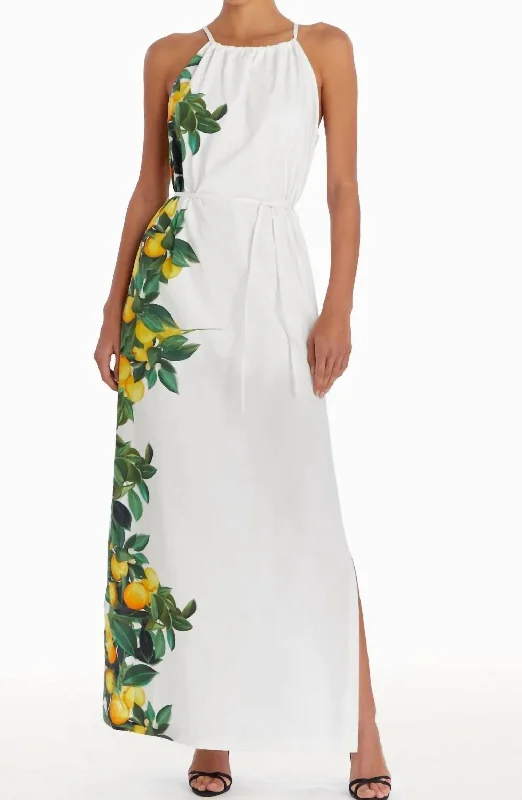 Casual Chic Limited Styles Alicanta Maxi Dress In Lemonhead