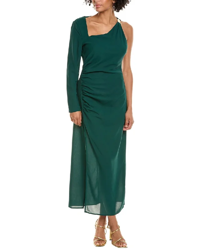 New Styles Just In Great Prices On Feminine Styles Madison Miles Asymmetrical Maxi Dress