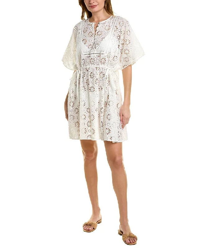 Stylish Deals Beat The Heat In Tropical Styles Shoshanna Caftan Mini Dress