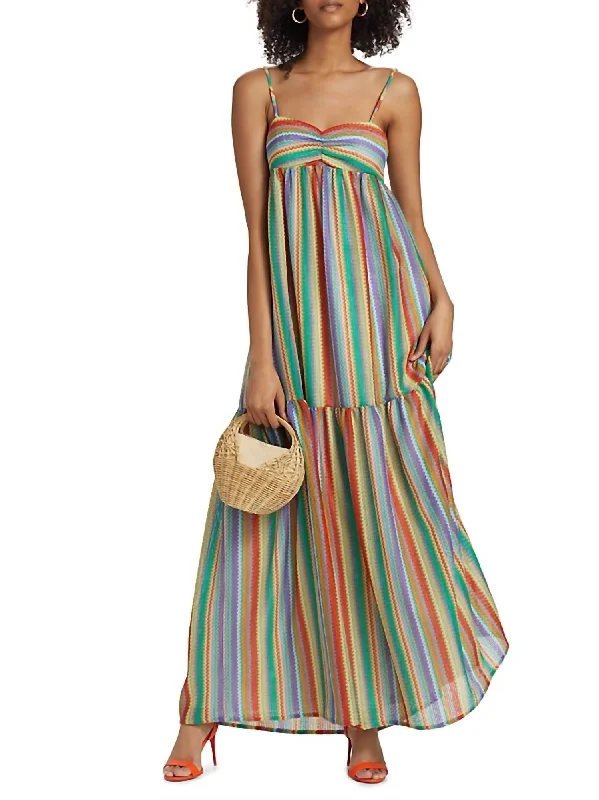 Crazy Discounts, Hurry Up Budget-Friendly Fashion Sima Maxi Dress In Rainbow