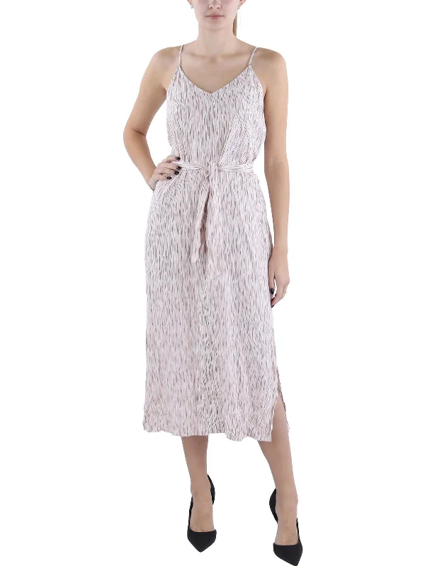 New Arrivals Limited - Stock Womens Printed Smocked Midi Dress