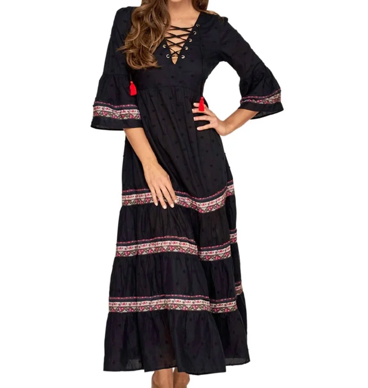 Fashion Forward Fashion-Forward Sensory Maxi Dress In Arabian Spice