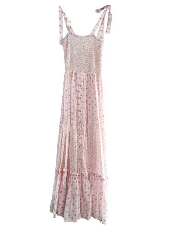 Fashion Sale Holiday Sale La Brume Bloom Print Maxi Dress In Blush