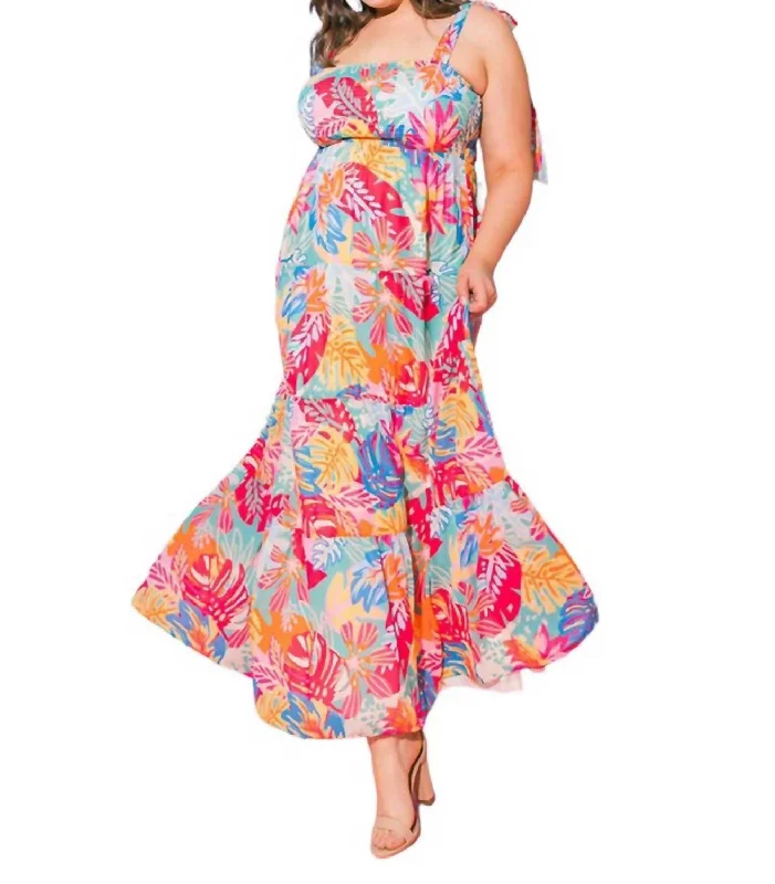 Snag Fabulous Fashion Bargains Big Savings Beat The Heat Maxi Dress In Pink Blue