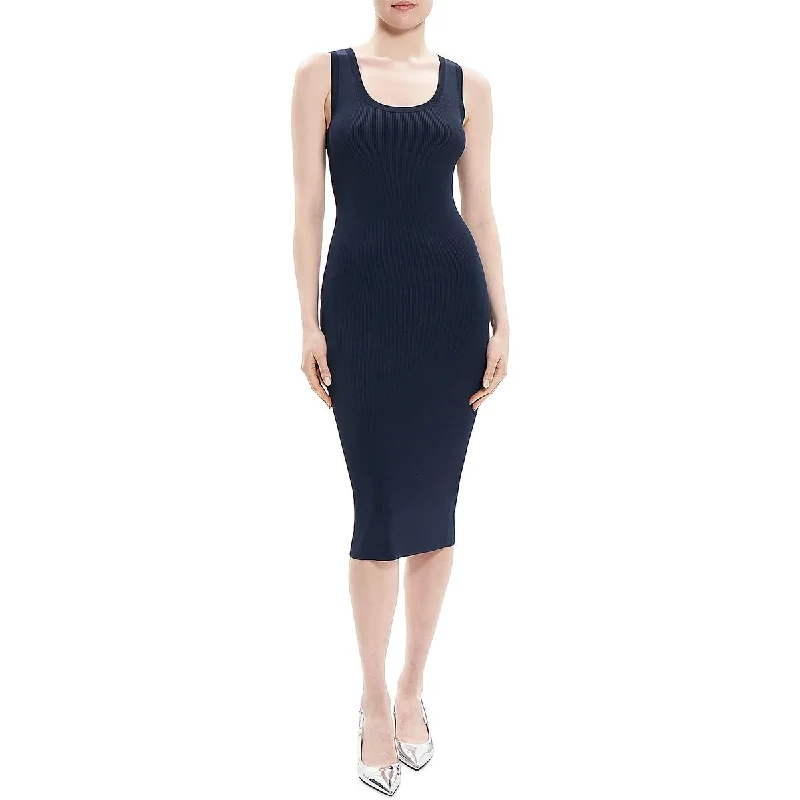 Style Redefined Update With Cottagecore Styles Theory Womens Scoop Neck Sleeveless Bodycon Dress