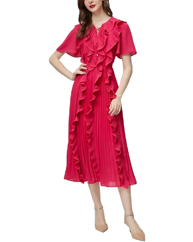 Relaxed Style Deals Chic Styles BURRYCO Midi Dress