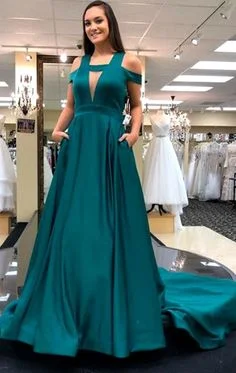 Gift Ideas Evening Elegance Off the Shoulder Teal Long Prom Dress Elegant Formal Evening Gown  cg6914