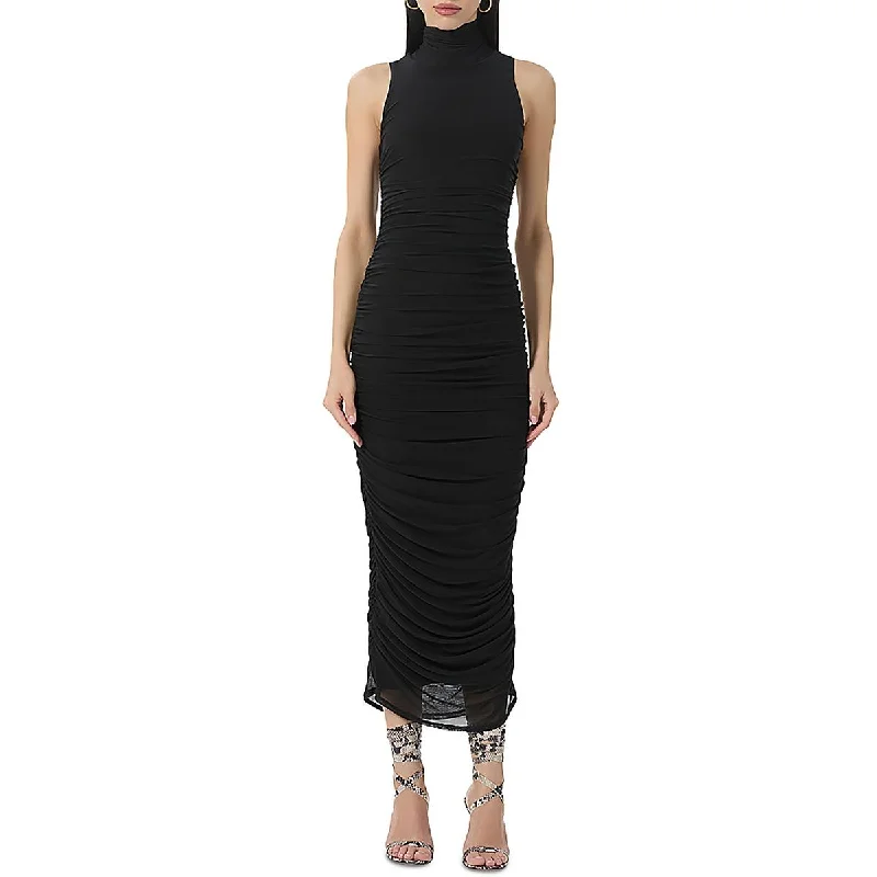 Timeless Elegance Redefined Summer Splash Sale AFRM Womens Fiorella Mock Turtle Neck Ruched Bodycon Dress