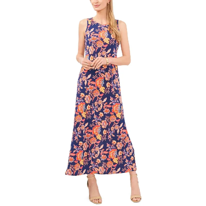 Stay Ahead In Style Stylish Looks Womens Floral Print Keyhole Maxi Dress