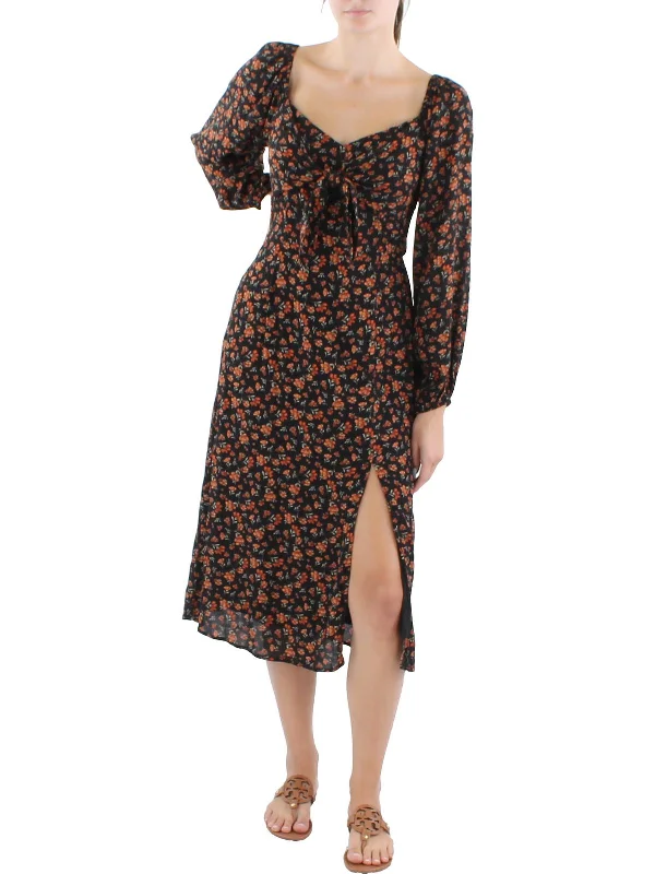 You'Ll Love Us Because Hot Trends Womens Floral Print Cut-Out Sundress