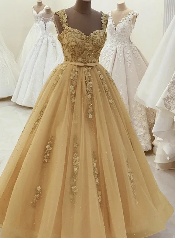 Sophisticated Style Offers Big Savings On Minimalist Office Styles Elegant A line lace pearl long ball gown prom dress   cg11076