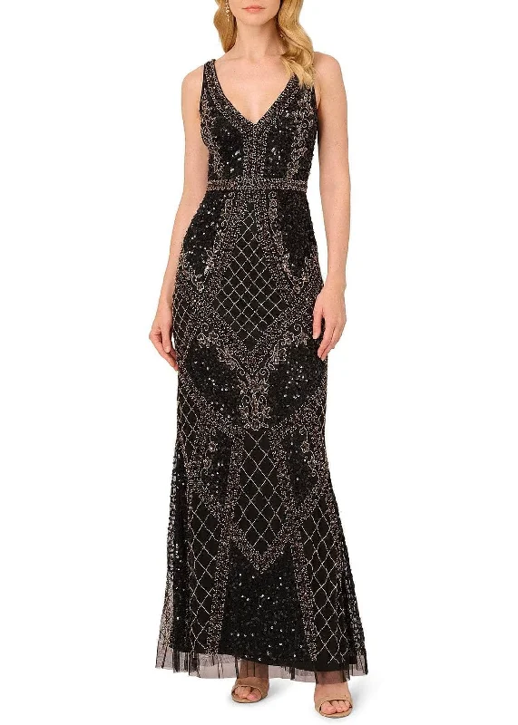 Classy Style Discounts Limited - Edition Drops Adrianna Papell AP1E210783 - Bead Embellished Sleeveless Long Dress