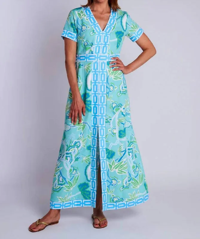 Hot Items Fashion Deal Leland Maxi Dress In Winifred Seafoam