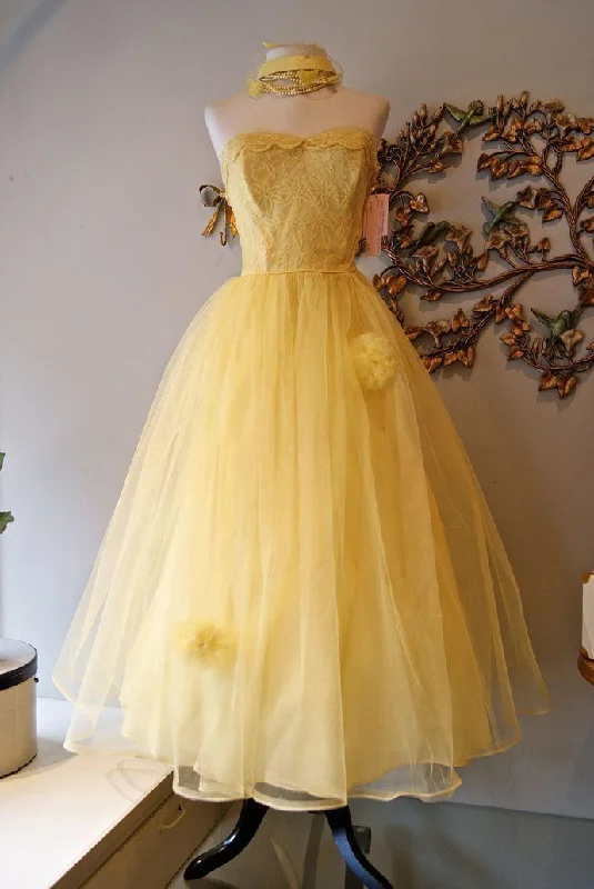 Huge Discounts This Week Holiday Sale Princess yellow prom dresses evening gown   cg20174