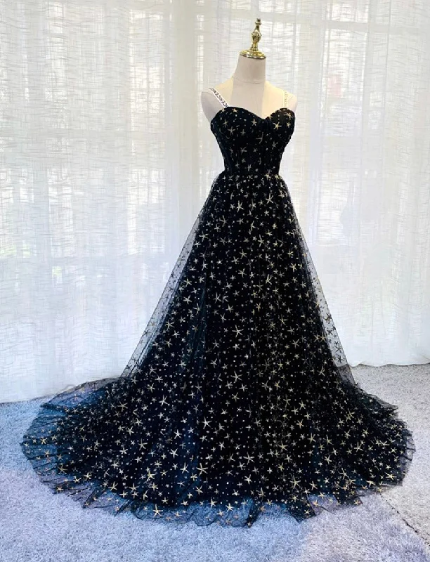 Style Upgrade Summer Essentials BLACK TULLE LONG PROM GOWN FORMAL DRESS   cg11648