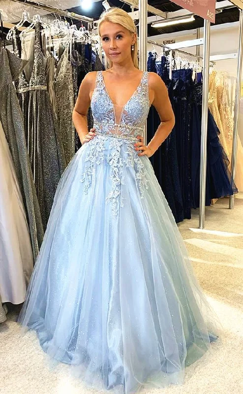 Season Sale Fashion-Forward Outfits modest blue prom dresses, ball gown prom dresses   cg11515