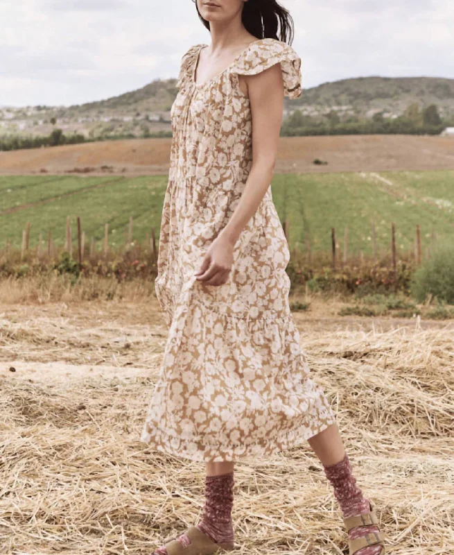 Durable Fashion Picks Wardrobe Upgrade The Whipstitched Plumeria Dress In Oat Wild Brush Floral