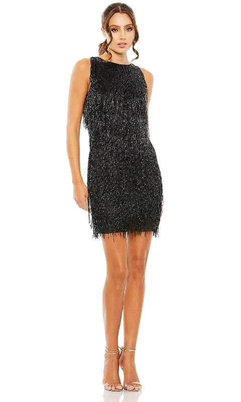 Daring Fashion Promotions Save On Classic Elegant Styles Mac Duggal 5934 - Fringe Embellished Sleeveless Cocktail Dress