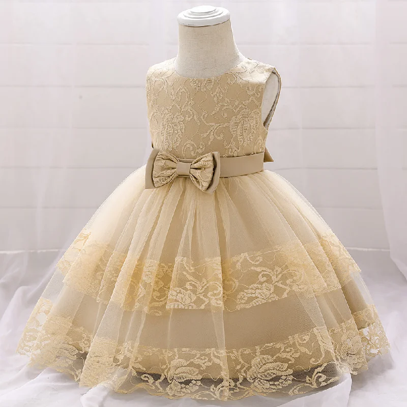 Stupidly Low Prices Hot Trends Baby Girl Birthday Party Dresses Toddler Summer Sleeveless Cute Fluffy Lace Formal Princess Dresses