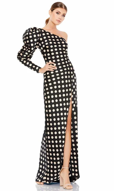 Exclusive Sale Spring Fling Sale Ieena Duggal - 26515 Puff Long Sleeve Polkadot Dress