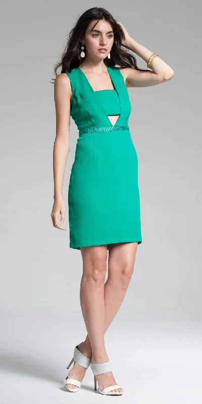 Forward Trendsetter Today Only Panel Open-Front Bodycon Mini Dress - Shamrock