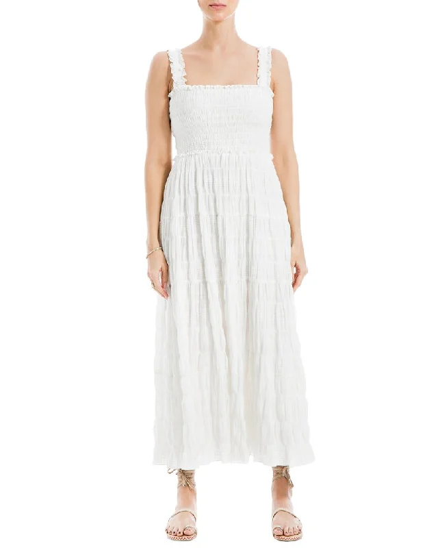 Season Offer Seasonal Fashion Max Studio Textured Tiered Maxi Dress