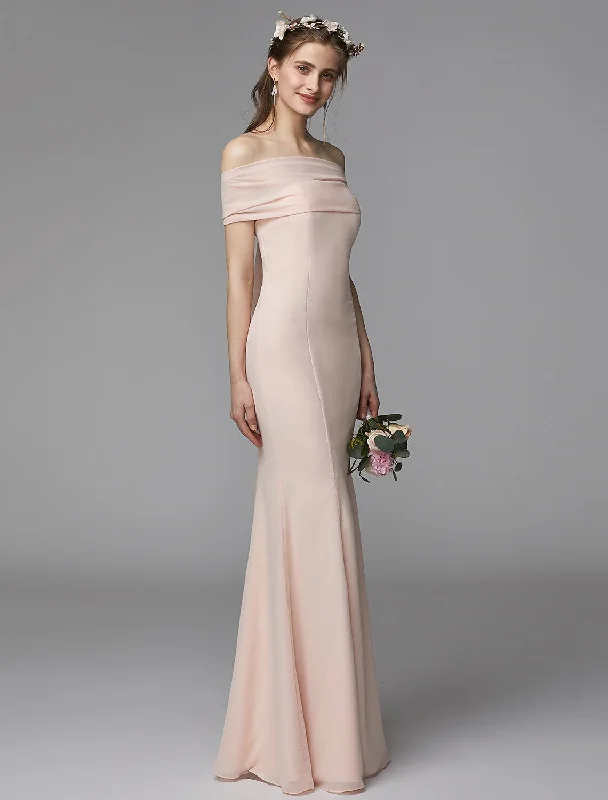 Fashionable Comfort Promotions Trendy Styles Bridesmaid Dress Strapless Backless Floor Length Chiffon Sash Ribbon Pleats