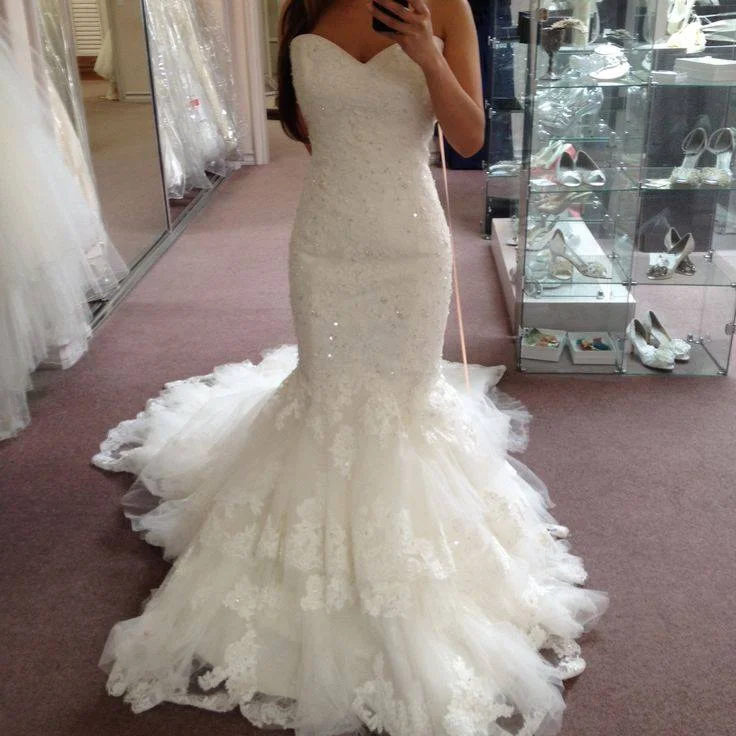 Summer Deals Early Access To Art Deco Styles Sale Lace Tulle Sequins Sweetheart Bridal Gowns