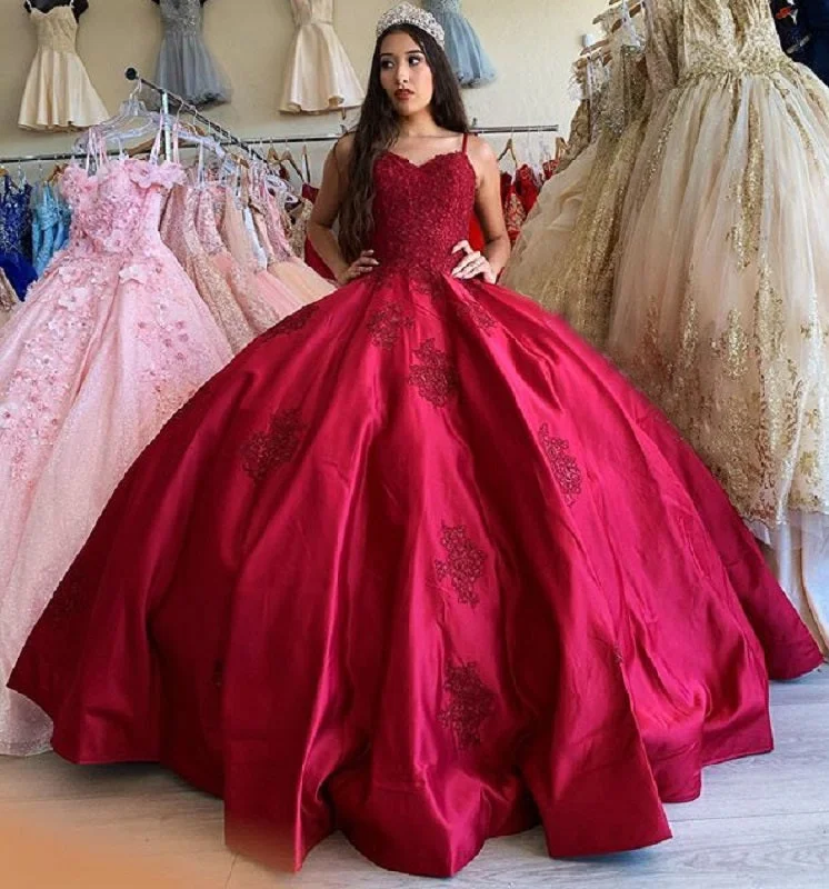 Premium Style Offers Weekend Special ball gown prom dresses princesses,corset Lace Applique quincenera dress    cg20629