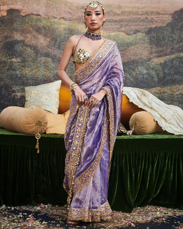 Seasonal Trends Beat The Heat In Tropical Styles Krishna Leela Sari Set